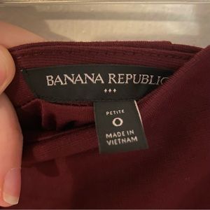 Burgundy Skirt Banana Republic